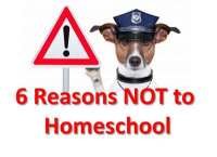 Reasons not to homeschool warning sign